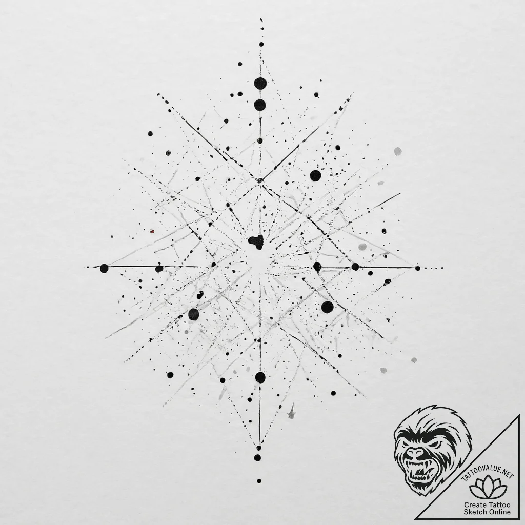 Constellation map (specific one like orion),... - tattoo sketch (№1755704935_0, 20.08.2025 15:48) — tattoovalue.net