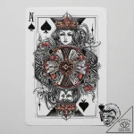 Playing card hand (e.g., a royal flush), arti… – tattoo sketch (№1755705149_0, 20.08.2025 15:52) — tattoovalue.net