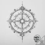 Tattoo sketch a zodiac glyph with its ruling… – tattoo sketch (№1755708779_0, 20.08.2025 16:52) — tattoovalue.net