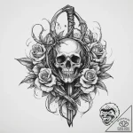 Tattoo sketch: a hand holding a scythe or a s… – tattoo sketch (№1755712719_0, 20.08.2025 17:58) — tattoovalue.net