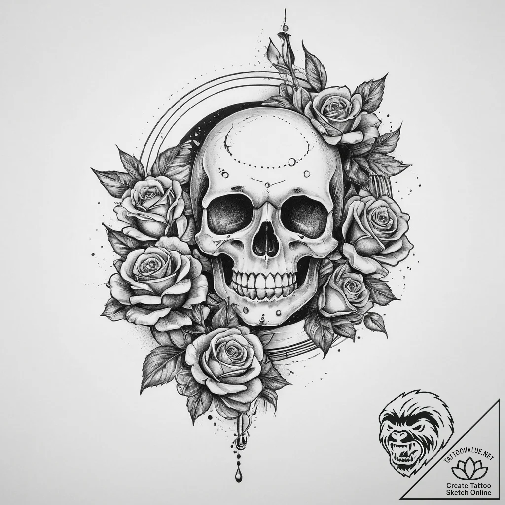 Tattoo sketch a tiny celestial body on the in... - tattoo sketch (№1755713338_0, 20.08.2025 18:08) — tattoovalue.net
