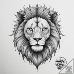 Tattoo sketch a leo lion’s mane transforming… – tattoo sketch (№1755713960_0, 20.08.2025 18:19) — tattoovalue.net