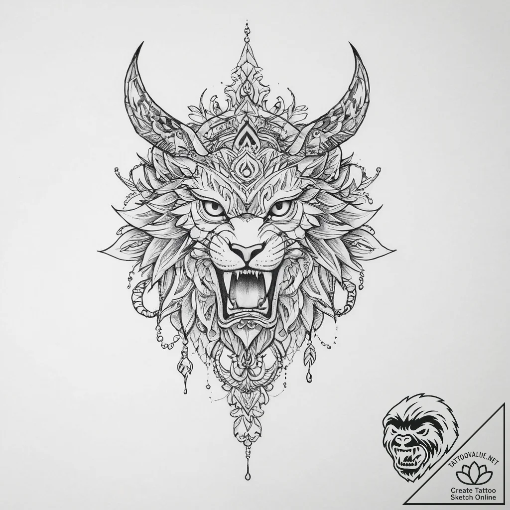 Slavic tattoo sketch prompts - tattoo sketch (№1755716616_0, 20.08.2025 19:03) — tattoovalue.net
