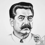 Stalin – tattoo sketch (№1755718063_0, 20.08.2025 19:27) — tattoovalue.net