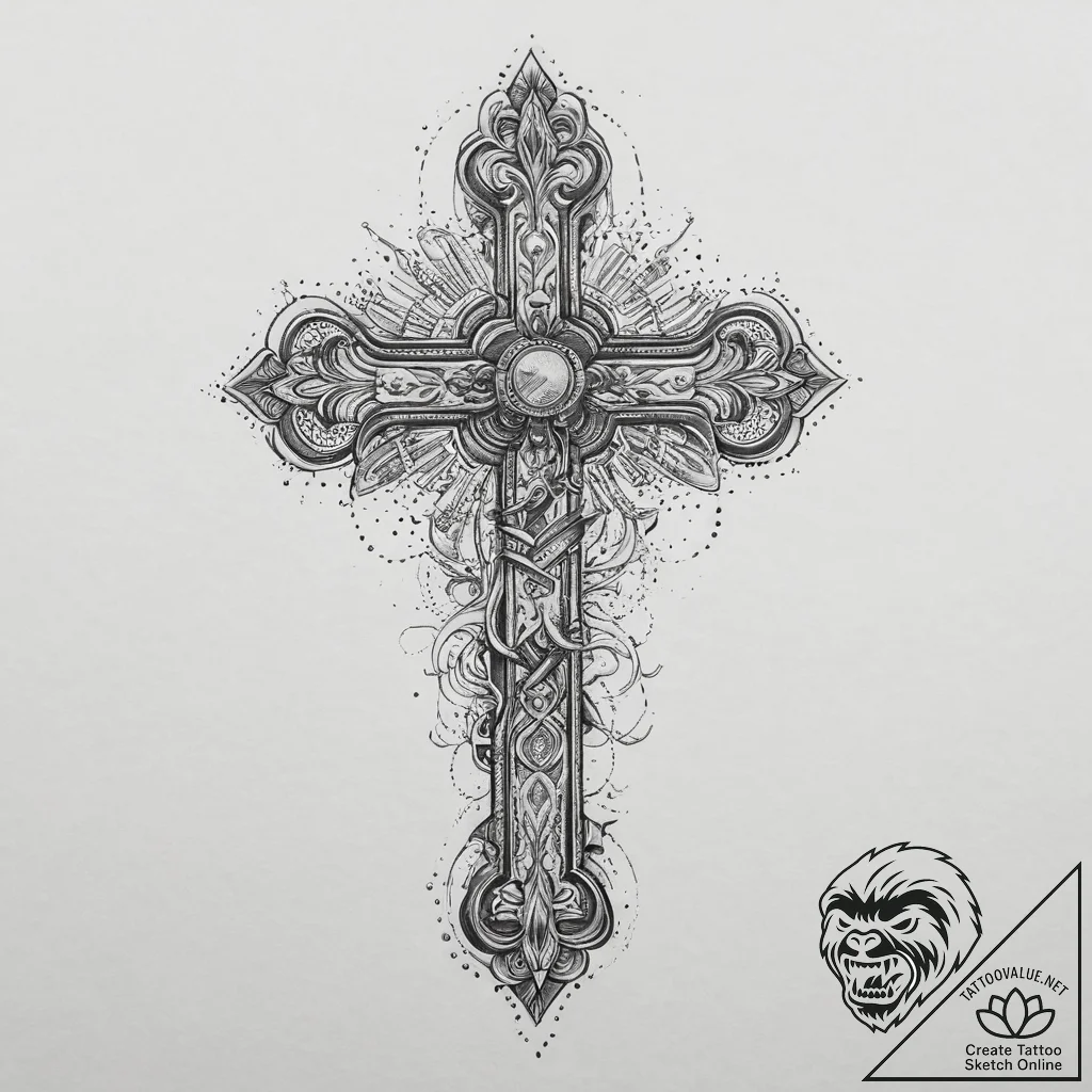 Tattoo sketch a key to a specific city or cou... - tattoo sketch (№1755720126_0, 20.08.2025 20:02) — tattoovalue.net