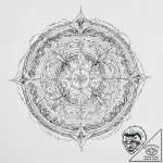 Tattoo sketch a zodiac glyph where half is cl… – tattoo sketch (№1755720954_0, 20.08.2025 20:15) — tattoovalue.net