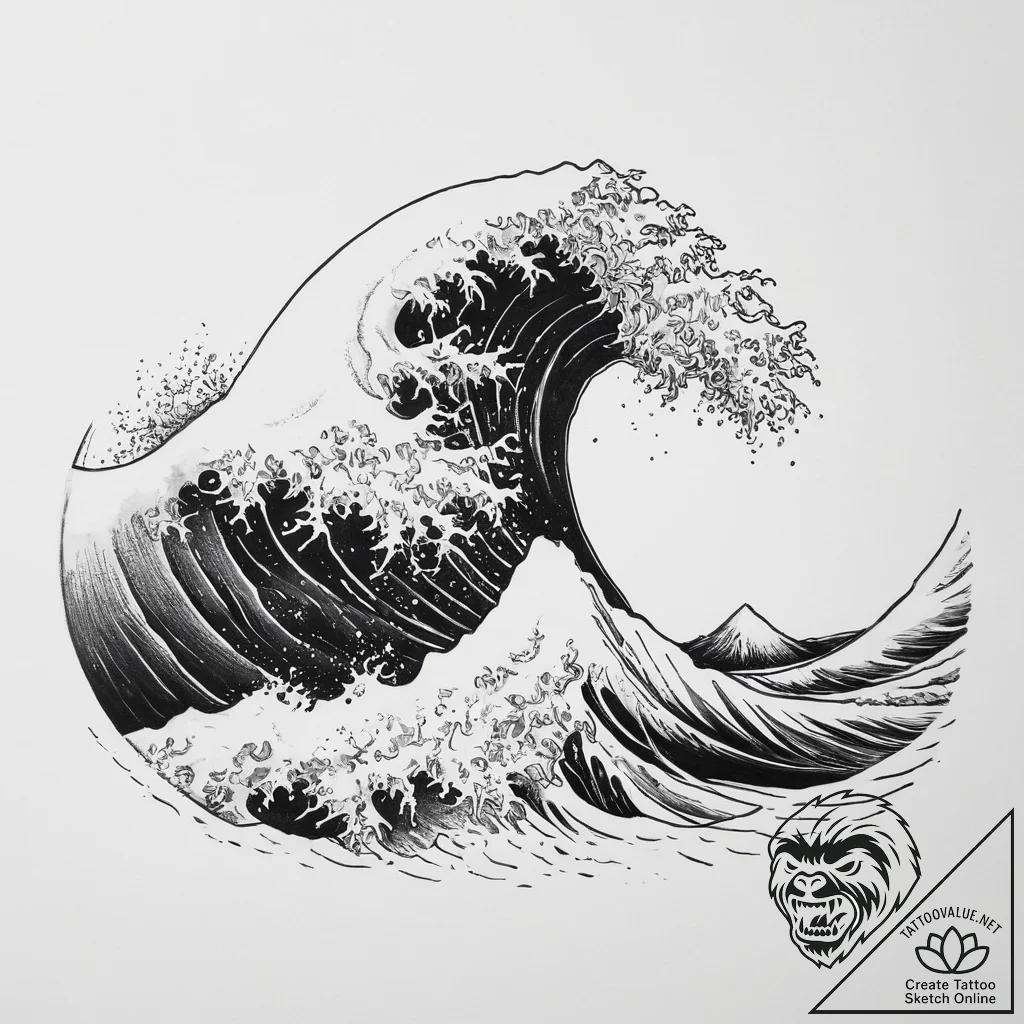 Tattoo design an abstract interpretation of a... - tattoo sketch (№1755721983_0, 20.08.2025 20:33) — tattoovalue.net