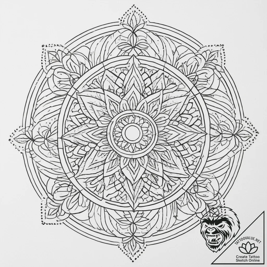 Tattoo design a quilt patch with a meaningful... - tattoo sketch (№1755723223_0, 20.08.2025 20:53) — tattoovalue.net