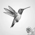 Hummingbird – tattoo sketch (№1755724659_0, 20.08.2025 21:17) — tattoovalue.net