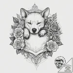 Tattoo design a loyal companion animal (dog,… – tattoo sketch (№1755731302_0, 20.08.2025 23:08) — tattoovalue.net