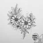 Tattoo design a spine subtly outlined with a… – tattoo sketch (№1755731922_0, 20.08.2025 23:18) — tattoovalue.net