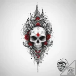 Tattoo design a small, abstract symbol on the… – tattoo sketch (№1755733997_0, 20.08.2025 23:53) — tattoovalue.net