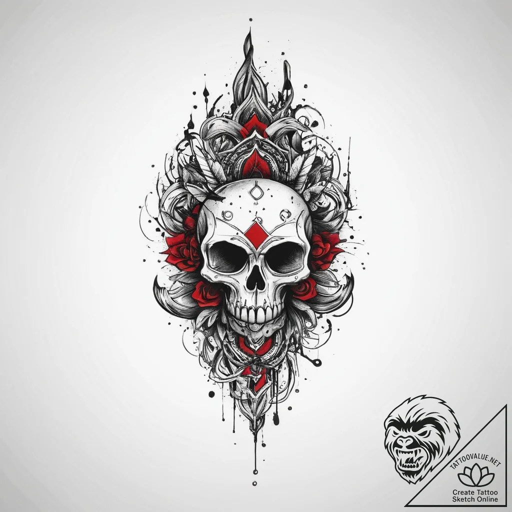 Tattoo design a small, abstract symbol on the... - tattoo sketch (№1755733997_0, 20.08.2025 23:53) — tattoovalue.net