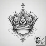 Tattoo design a crown symbolizing the head of… – tattoo sketch (№1755734405_0, 21.08.2025 00:00) — tattoovalue.net