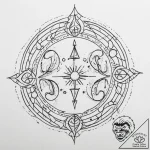 Tattoo design an abstract representation of t… – tattoo sketch (№1755735240_0, 21.08.2025 00:14) — tattoovalue.net