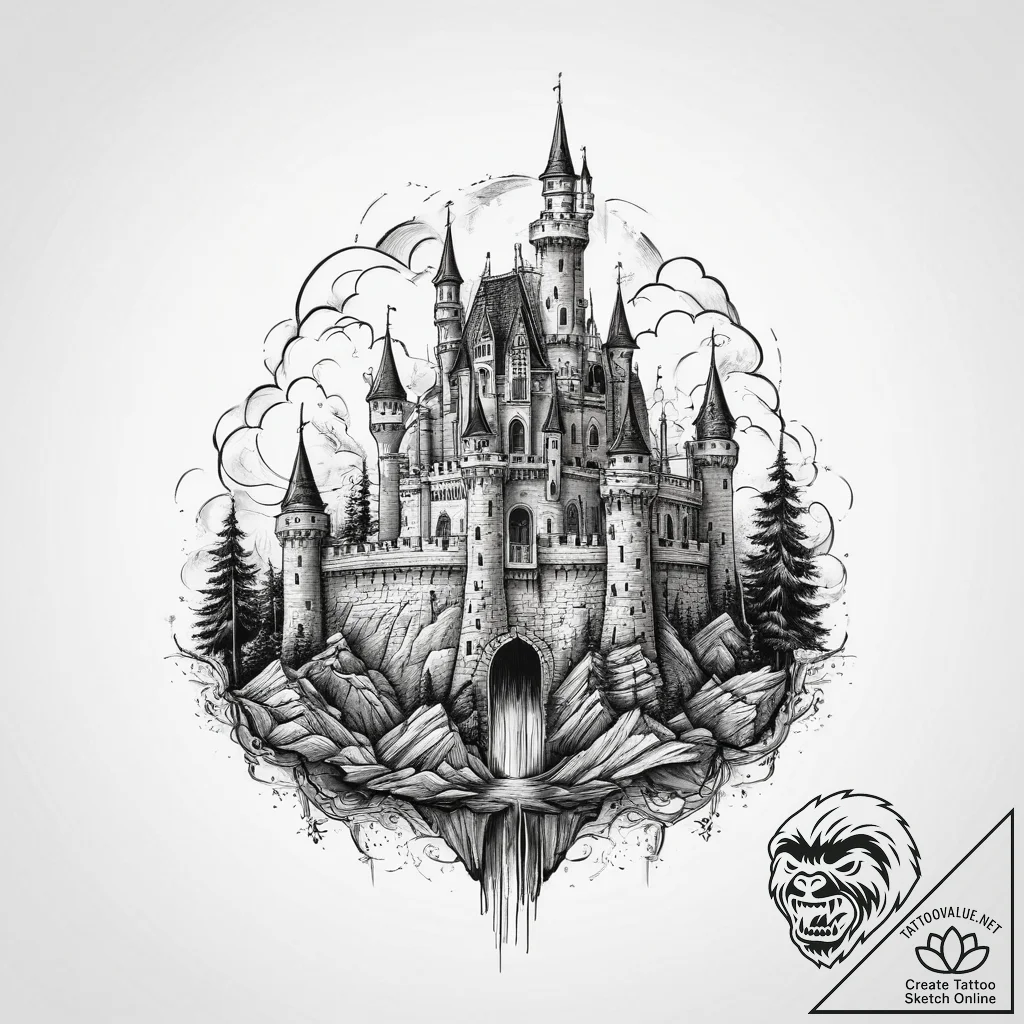 Tattoo sketch a classic game cartridge turnin... - tattoo sketch (№1755735650_0, 21.08.2025 00:20) — tattoovalue.net