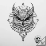 147. tattoo design: a “veda” rune with a subt… – tattoo sketch (№1755736646_0, 21.08.2025 00:37) — tattoovalue.net