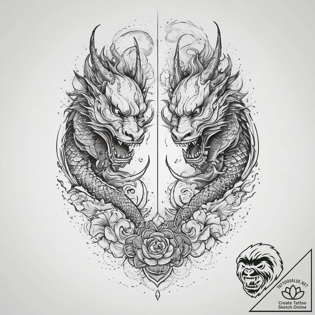 Tattoo design a pair of gaming glasses reflec... - tattoo sketch (№1755737236_0, 21.08.2025 00:47) — tattoovalue.net