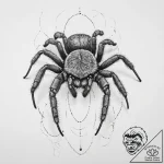 Tarantula, artistic tattoo sketch, muted colo… – tattoo sketch (№1755737432_0, 21.08.2025 00:50) — tattoovalue.net