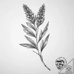 Tattoo sketch a minimalist lavender sprig, fo… – tattoo sketch (№1755739412_0, 21.08.2025 01:23) — tattoovalue.net