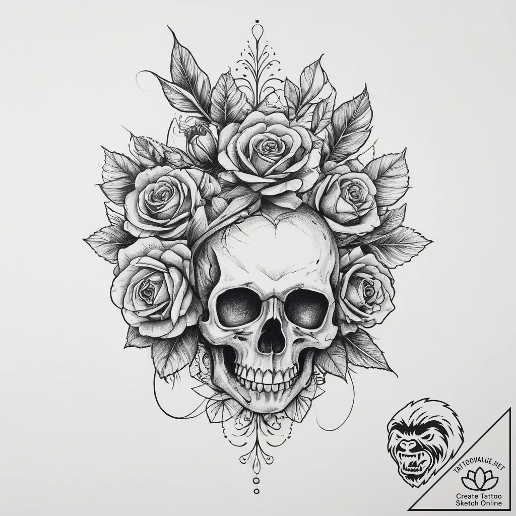Ring, tattoo sketch design, fine lines, delic... - tattoo sketch (№1755741801_0, 21.08.2025 02:03) — tattoovalue.net