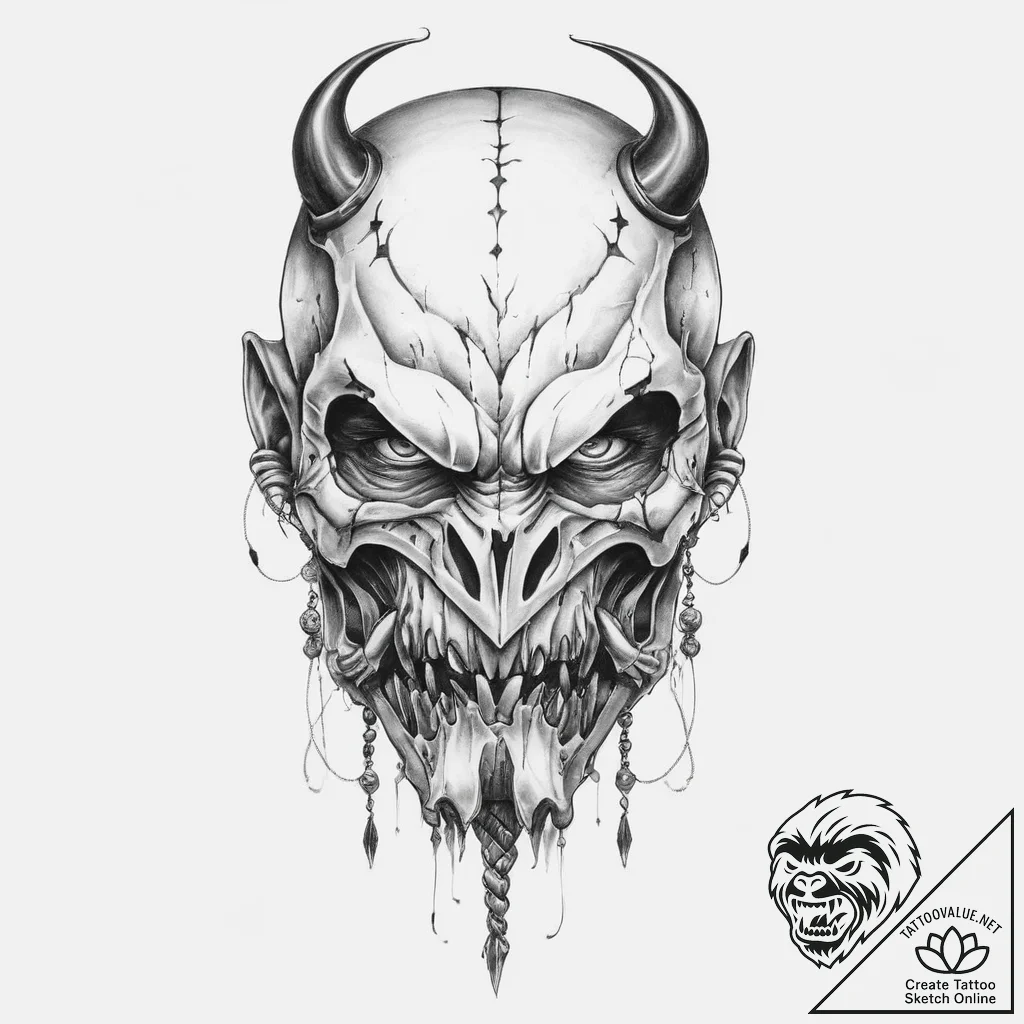 The bane - tattoo sketch (№1755743511_0, 21.08.2025 02:31) — tattoovalue.net