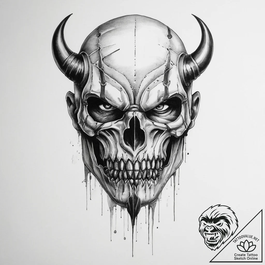 The bane - tattoo sketch (№1755743512_0, 21.08.2025 02:31) — tattoovalue.net