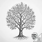 Tattoo sketch a tree with leaves that are fin… – tattoo sketch (№1755743596_0, 21.08.2025 02:33) — tattoovalue.net