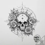 Tattoo sketch a zodiac constellation with a s… – tattoo sketch (№1755744188_0, 21.08.2025 02:43) — tattoovalue.net