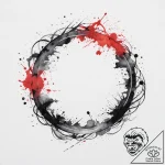 Tattoo design a circle enclosing a celestial… – tattoo sketch (№1755746387_0, 21.08.2025 03:19) — tattoovalue.net