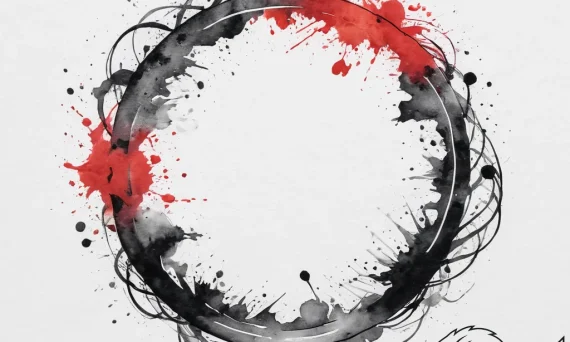 Tattoo design a circle enclosing a celestial... - tattoo sketch (№1755746387_0, 21.08.2025 03:19) — tattoovalue.net