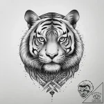 Tattoo design a traditional japanese tiger in… – tattoo sketch (№1755747584_0, 21.08.2025 03:39) — tattoovalue.net