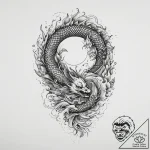 Tattoo sketch a sun breaking through dark clo… – tattoo sketch (№1755748386_0, 21.08.2025 03:53) — tattoovalue.net