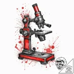 Antique microscope, tattoo flash sheet design… – tattoo sketch (№1755749780_0, 21.08.2025 04:16) — tattoovalue.net