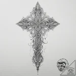 Bullet, concept art for tattoo, ornamental ta… – tattoo sketch (№1755750378_0, 21.08.2025 04:26) — tattoovalue.net