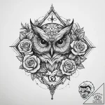 147. tattoo design: a “veda” rune with a subt… – tattoo sketch (№1755787473_0, 21.08.2025 14:44) — tattoovalue.net