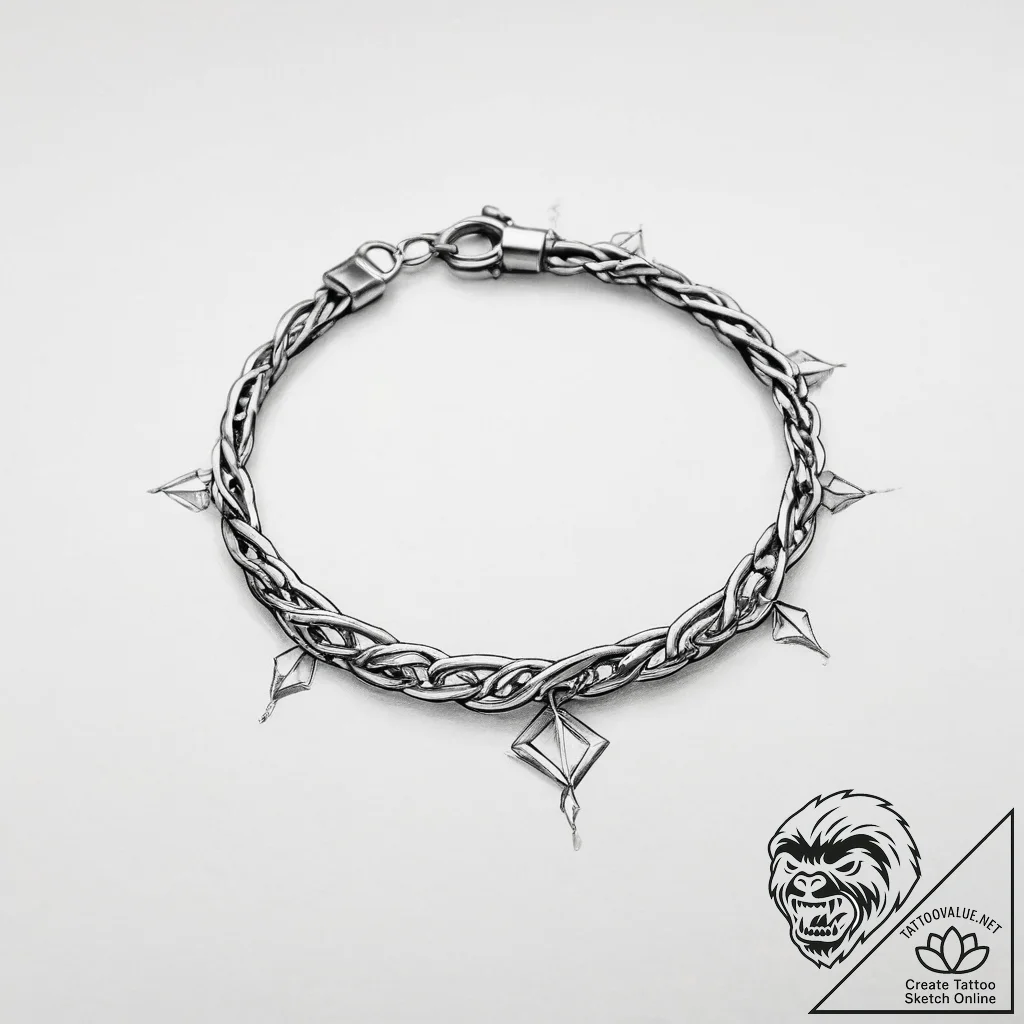 Bracelet - tattoo sketch (№1755789265_0, 21.08.2025 15:14) — tattoovalue.net