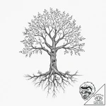 Tattoo sketch ‘skill tree’ with branching lin… – tattoo sketch (№1755792271_0, 21.08.2025 16:04) — tattoovalue.net