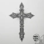 Knife, tattoo sketch design, dotwork shading,… – tattoo sketch (№1755796456_0, 21.08.2025 17:14) — tattoovalue.net