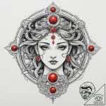 Tattoo design a zodiac symbol with a keyhole… – tattoo sketch (№1755796852_0, 21.08.2025 17:20) — tattoovalue.net