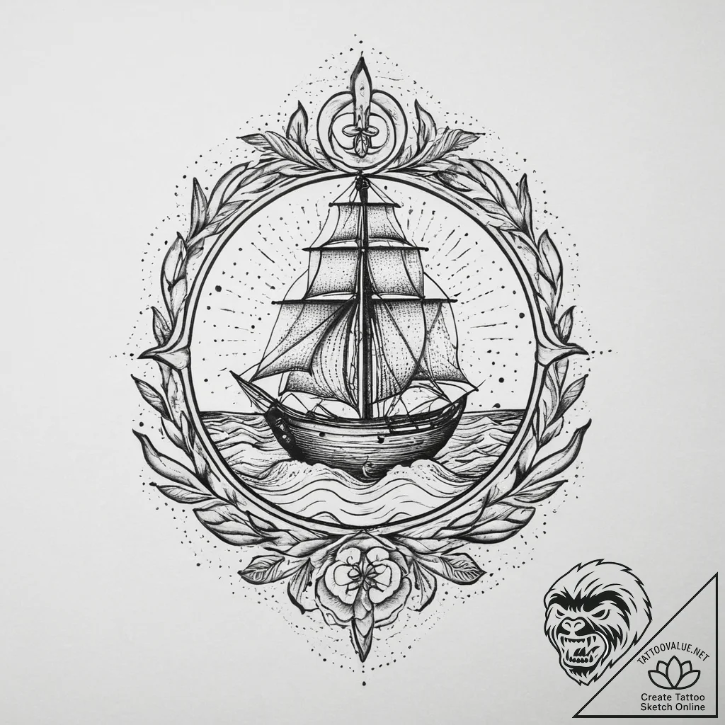 Tattoo sketch water, tattoo sketch design, ol... - tattoo sketch (№1755797293_0, 21.08.2025 17:28) — tattoovalue.net