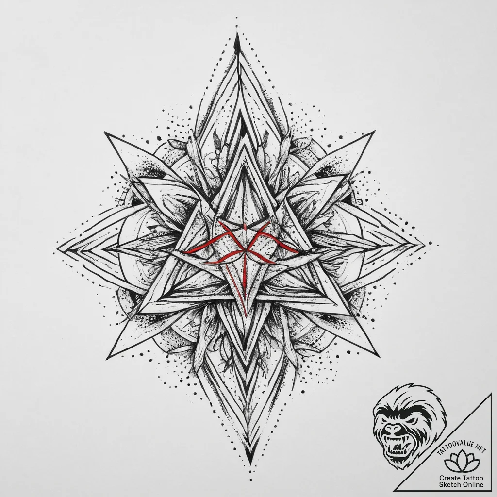 Tattoo sketch needle, concept art for tattoo,... - tattoo sketch (№1755799464_0, 21.08.2025 18:04) — tattoovalue.net