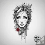 Tattoo sketch spirit chain, tattoo line art,… – tattoo sketch (№1755800460_0, 21.08.2025 18:21) — tattoovalue.net