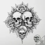 Tattoo sketch узор в виде зомби, tattoo sketc… – tattoo sketch (№1755801841_0, 21.08.2025 18:44) — tattoovalue.net