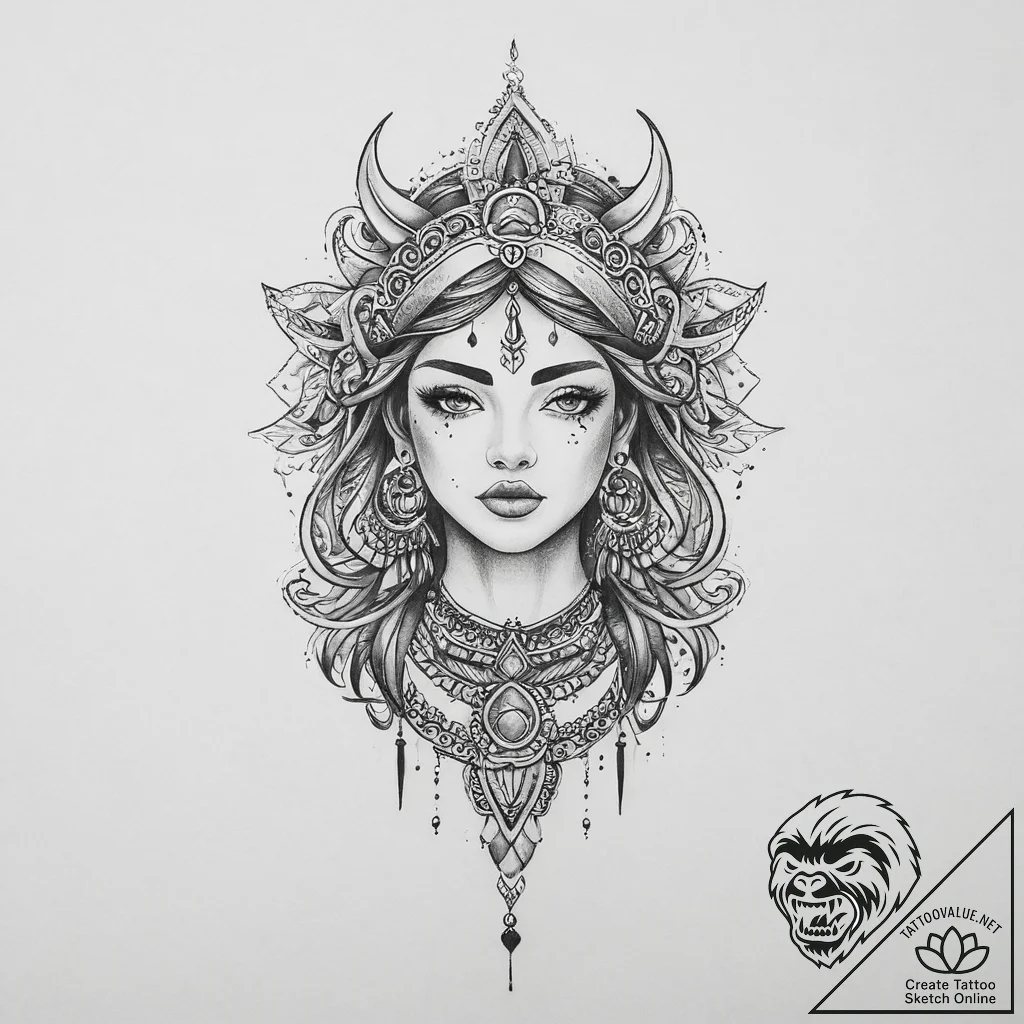 Tattoo sketch mirage - tattoo sketch (№1755802042_0, 21.08.2025 18:47) — tattoovalue.net