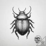 Tattoo sketch pillbug, artistic tattoo sketch… – tattoo sketch (№1755802239_0, 21.08.2025 18:50) — tattoovalue.net