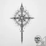 Tattoo sketch magic wand, concept art for tat… – tattoo sketch (№1755803634_0, 21.08.2025 19:13) — tattoovalue.net