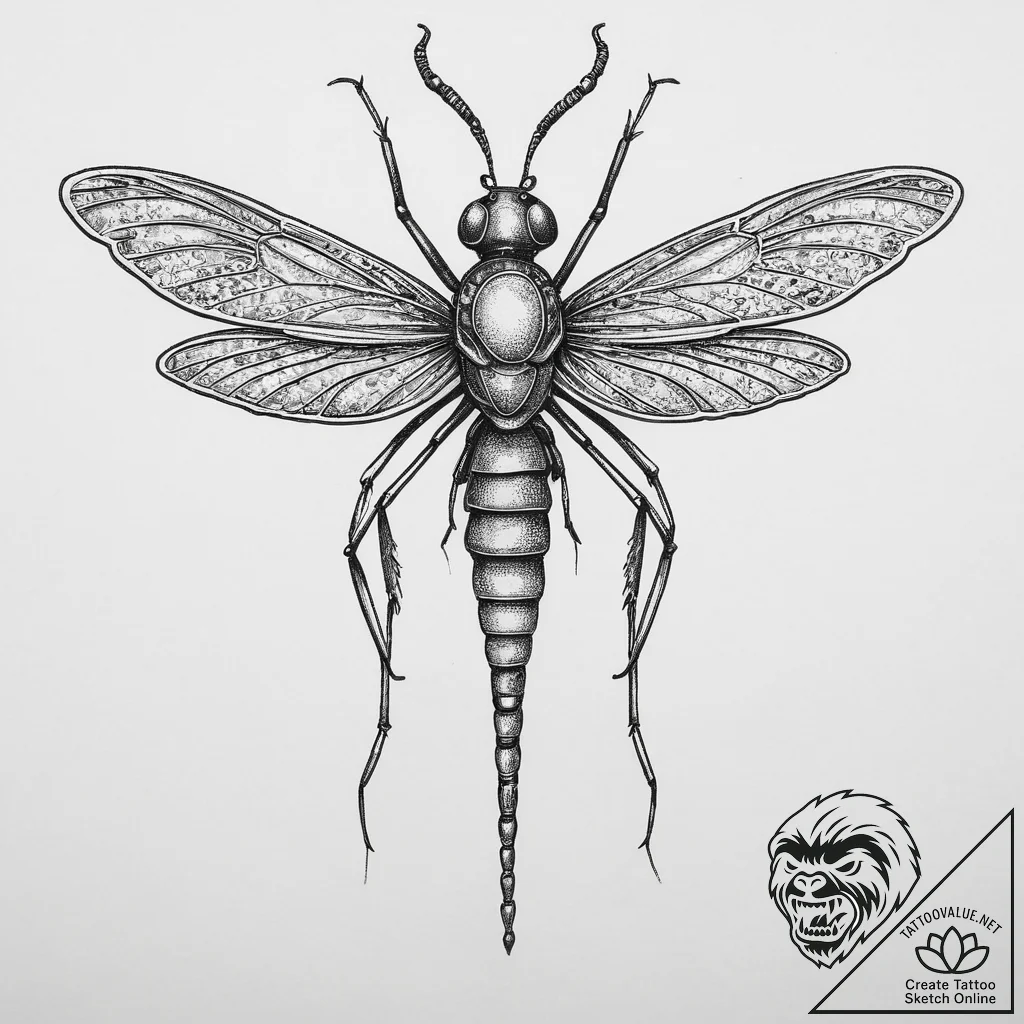 Tattoo sketch mosquito, tattoo drawing outlin... - tattoo sketch (№1755807044_0, 21.08.2025 20:10) — tattoovalue.net