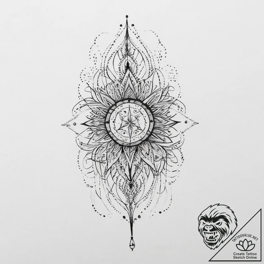 Tattoo sketch red, ink illustration for tatto... - tattoo sketch (№1755808245_0, 21.08.2025 20:30) — tattoovalue.net