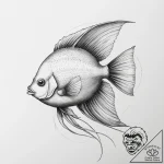 Tattoo sketch angelfish, tattoo sketch design… – tattoo sketch (№1755810448_0, 21.08.2025 21:07) — tattoovalue.net